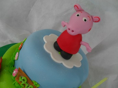 Pepa Pig en torta infantil